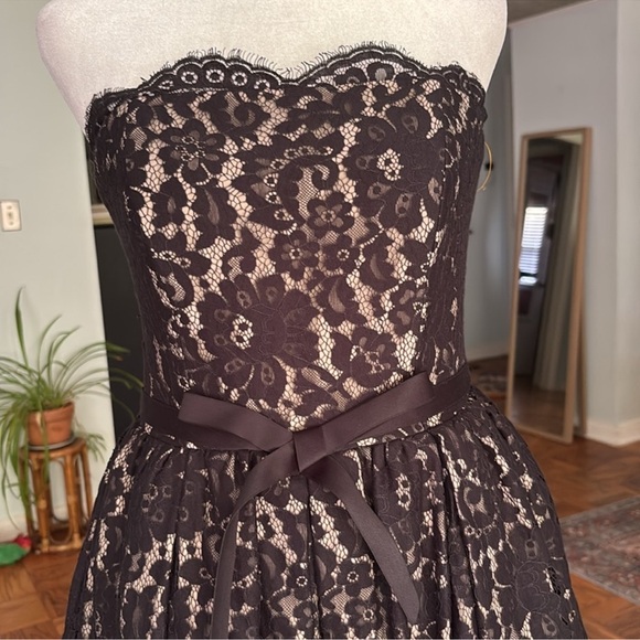 NWT Neiman Marcus/ Robert Rodriguez Target Black Lace Strapless Dress Size 2